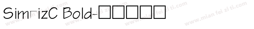 SimeizC Bold字体转换